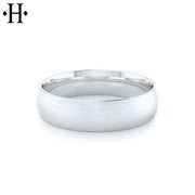 Classic Round Satin Ring 6mm