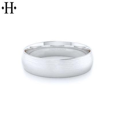 Classic Round Satin Ring 6mm
