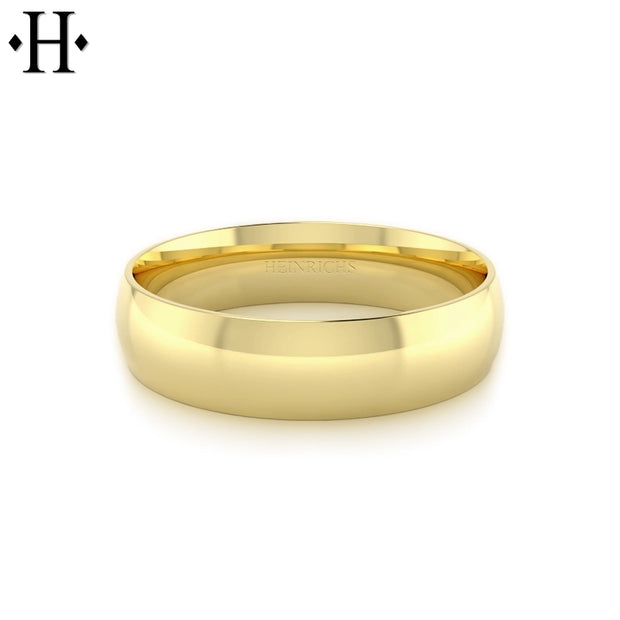 Classic Round High Polish Ring 6mm