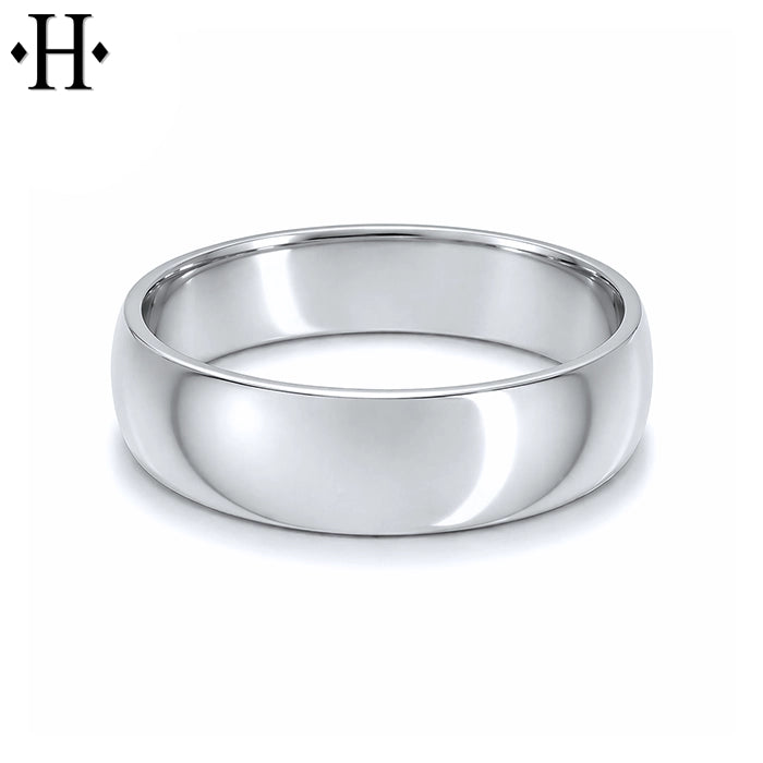 Classic Rounded High Polish Ring 6mm