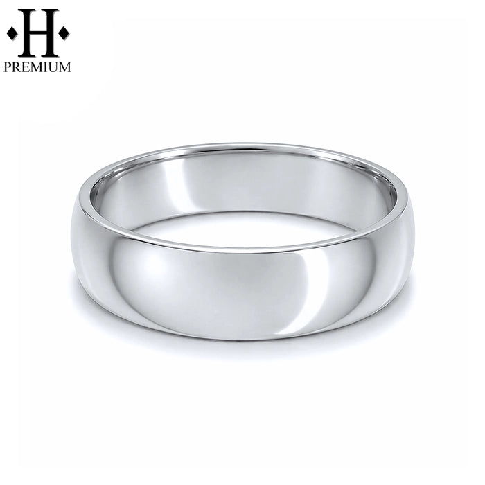 Premium Classic Rounded High Polish Ring 6mm
