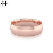 Classic Round High Polish Ring 7mm