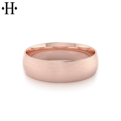 Classic Round Satin Ring 7mm