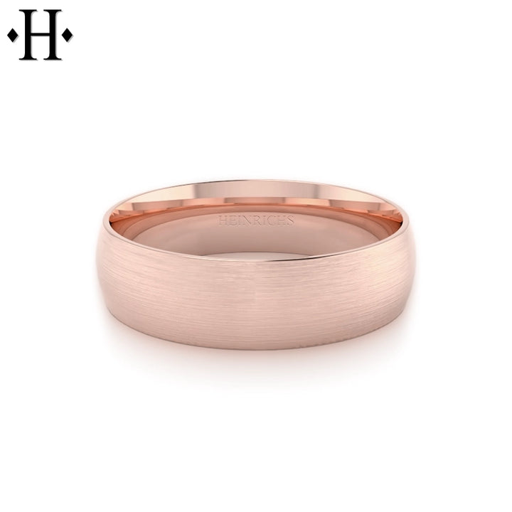 Classic Round Satin Ring 7mm