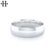 Classic Round High Polish Ring 7mm