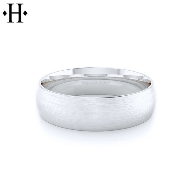 Classic Round Satin Ring 7mm