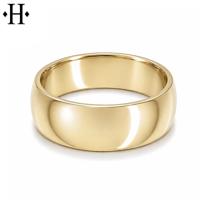Classic Rounded High Polish Ring 7mm