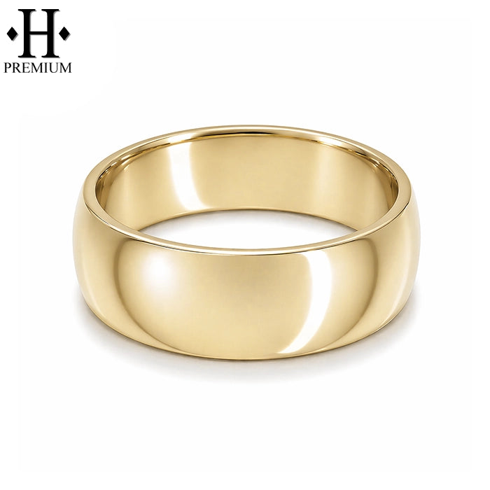 Premium Classic Rounded High Polish Ring 7mm