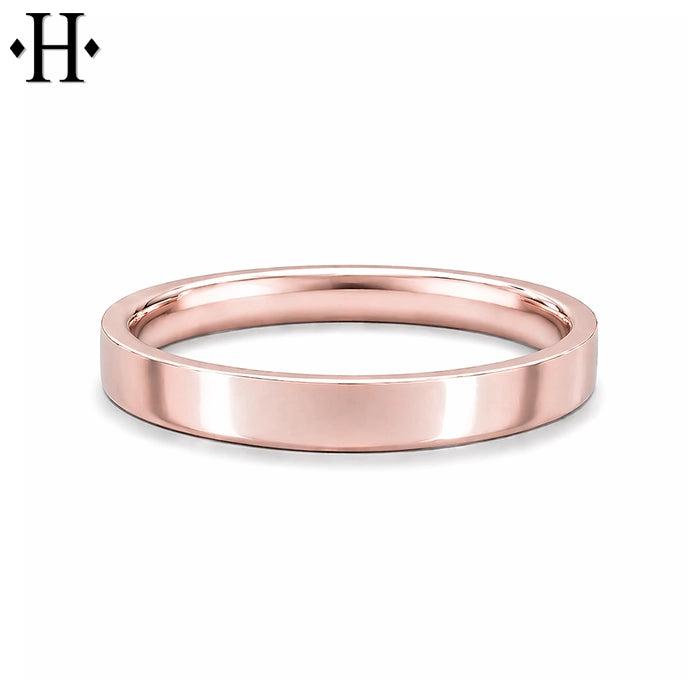 Classic Flat High Polish Ring 3.0mm