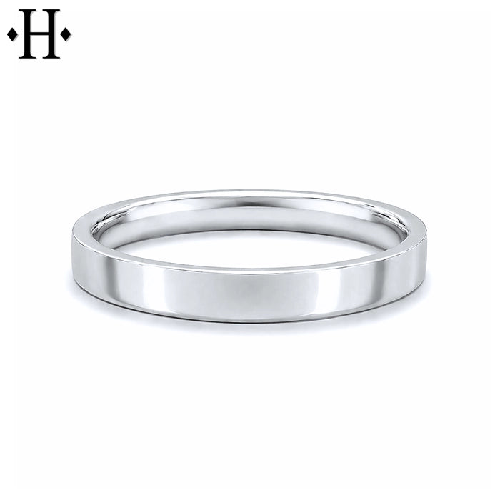 Classic Flat High Polish Ring 3.0mm
