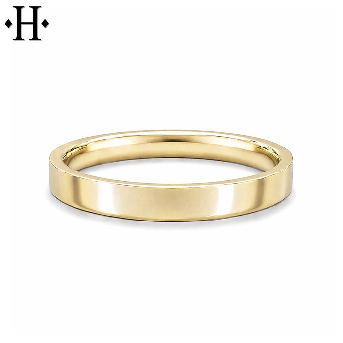 Classic Flat High Polish Ring 3.0mm