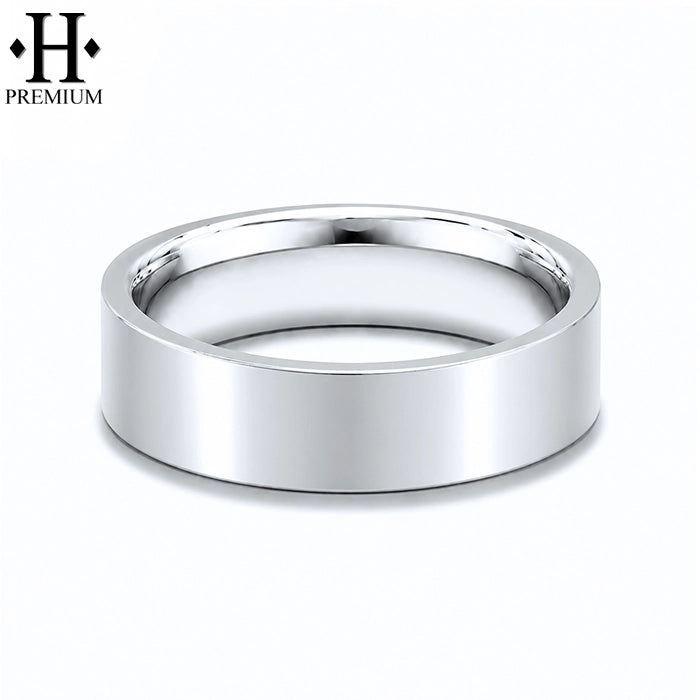 Premium Classic Flat High Polish Ring 5mm