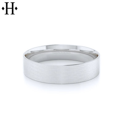Classic Flat Satin Ring 5mm