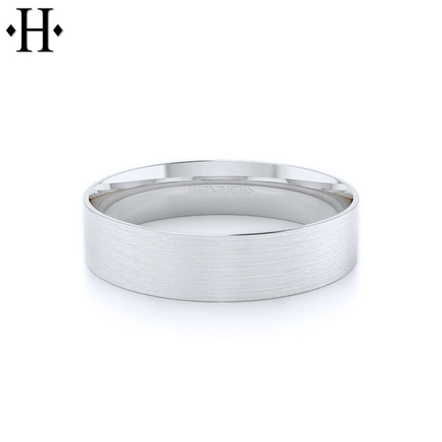 Classic Flat Satin Ring 5mm