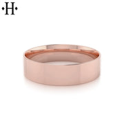 Classic Flat High Polish Ring 6mm