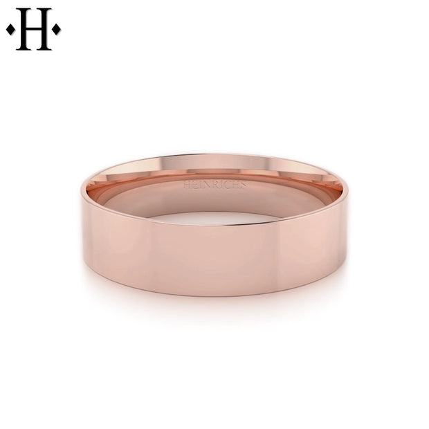 Classic Flat High Polish Ring 6mm