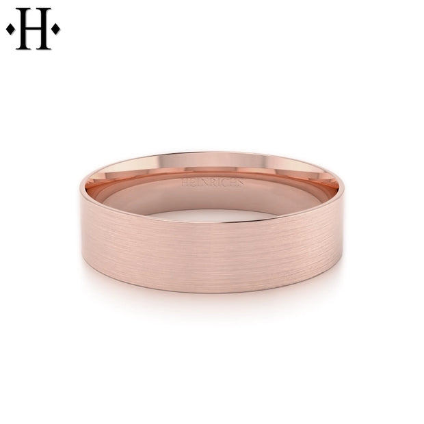 Classic Flat Satin Ring 6mm