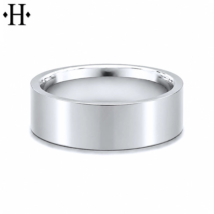 Classic Flat High Polish Ring 6mm