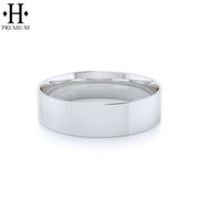 Premium Flat High Polish Ring 6mm