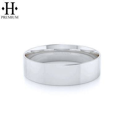 Premium Flat High Polish Ring 6mm