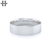 Classic Flat High Polish Ring 6mm
