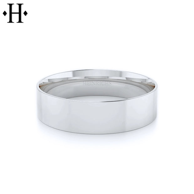 Classic Flat High Polish Ring 6mm