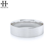 Premium Flat Satin Ring 6mm