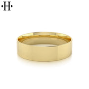 Classic Flat High Polish Ring 6mm