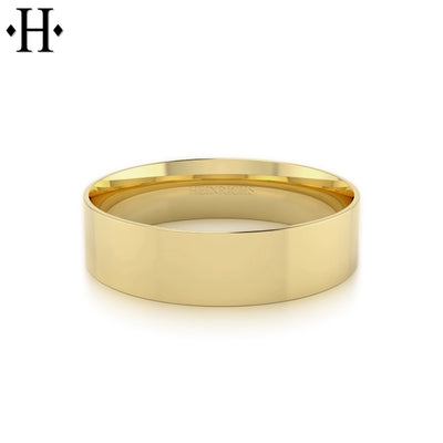 Classic Flat High Polish Ring 6mm