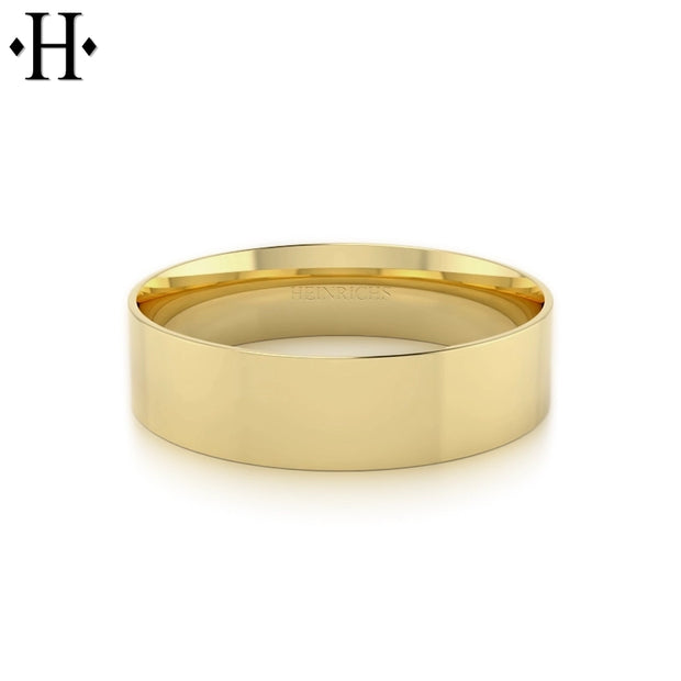 Classic Flat High Polish Ring 6mm