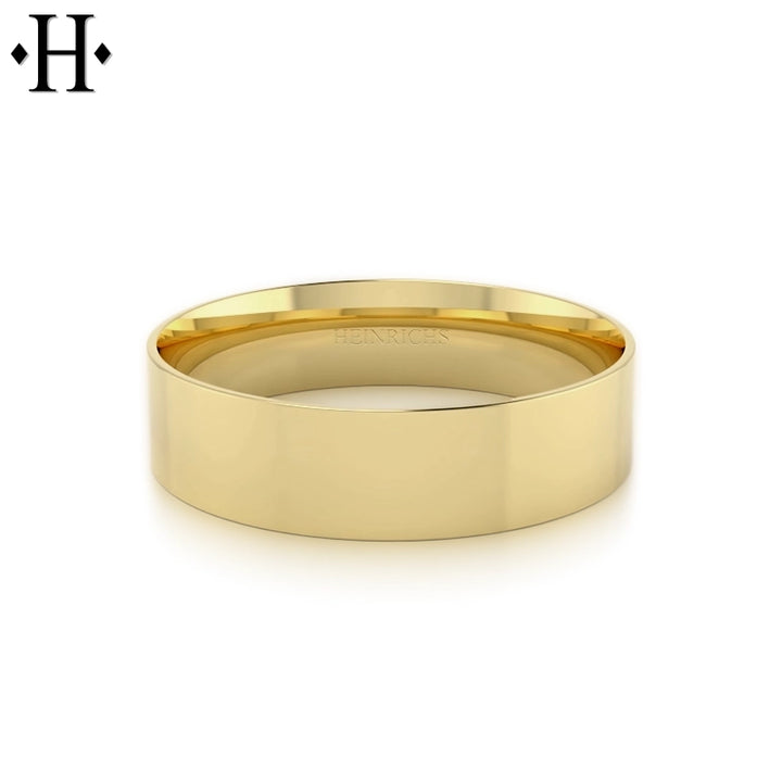 Classic Flat High Polish Ring 6mm