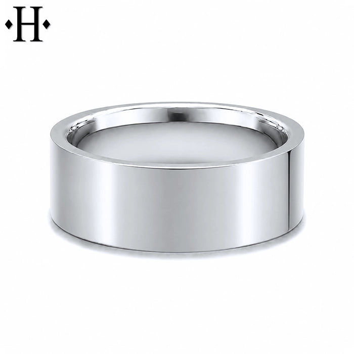 Classic Flat High Polish Ring 7mm