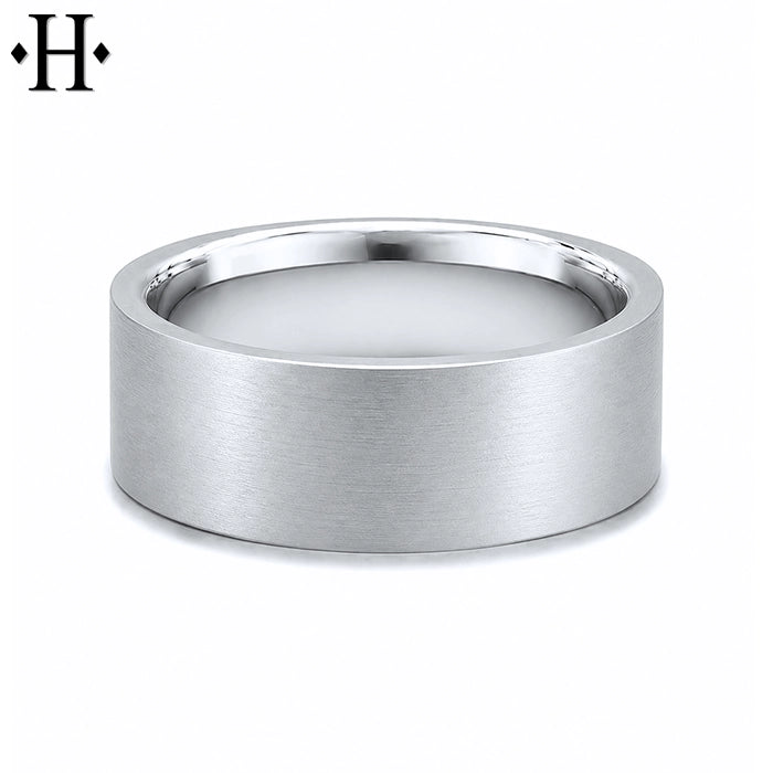 Classic Flat Satin Ring 7mm