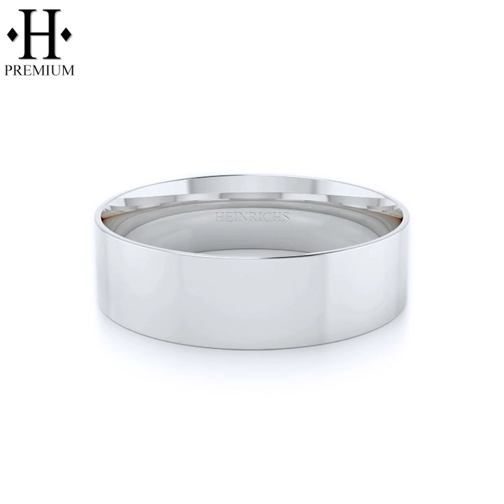 Premium Flat High Polish Ring 7mm