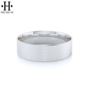 Premium Flat Satin Ring 7mm