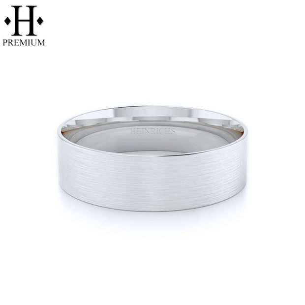 Premium Flat Satin Ring 7mm