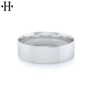 Classic Flat High Polish Ring 7mm