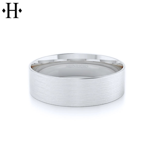 Classic Flat Satin Ring 7mm