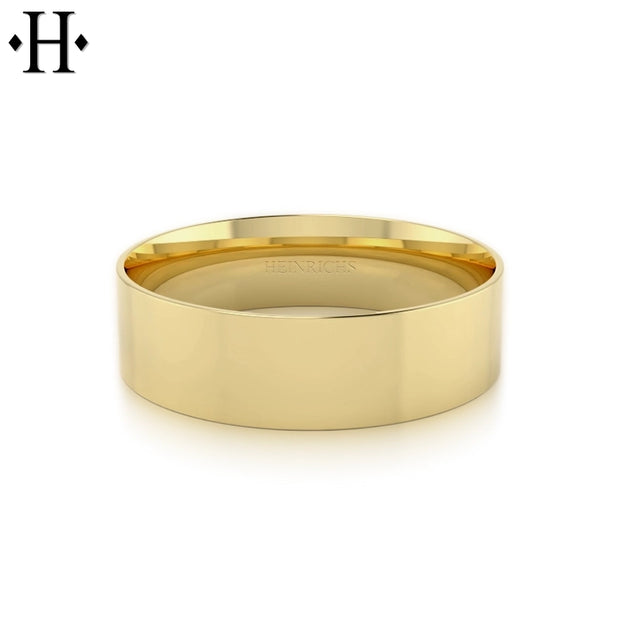 Classic Flat High Polish Ring 7mm