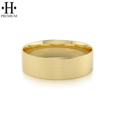 Premium Flat Satin Ring 7mm