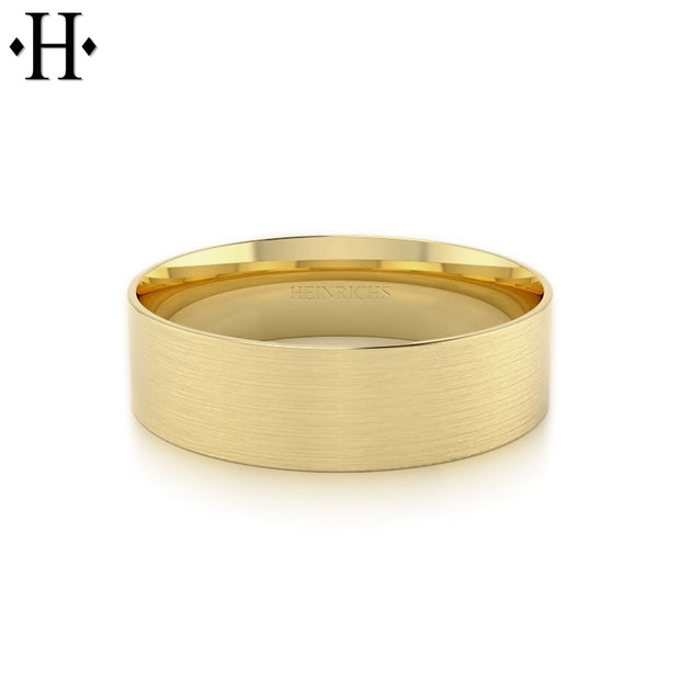 Classic Flat Satin Ring 7mm