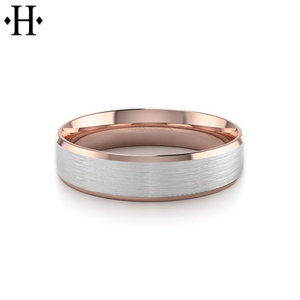 Classic Carved Satin Ring 6mm
