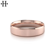 Classic Carved Satin Ring 6mm