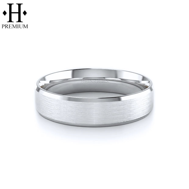 Premium Carved Satin Ring 6mm