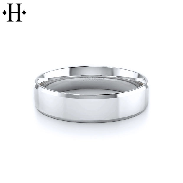 Classic Carved High Polish Ring 6mm