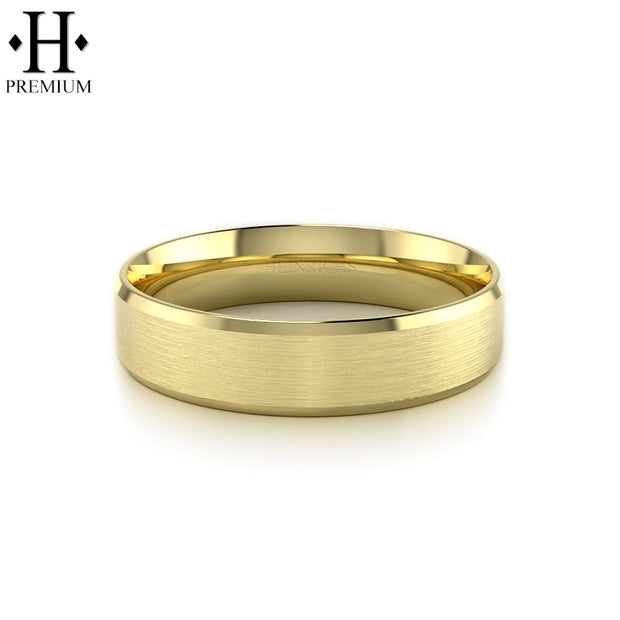 Premium Carved Satin Ring 6mm