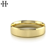 Classic Carved Satin Ring 6mm