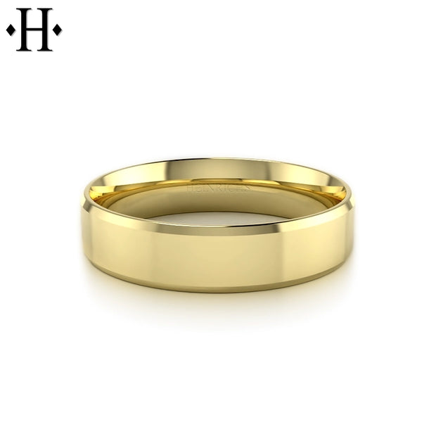 Classic Carved High Polish Ring 6mm