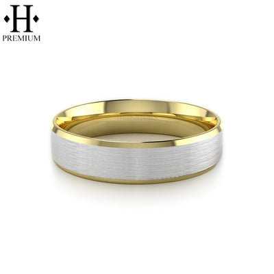 Premium Carved Satin Ring 6mm