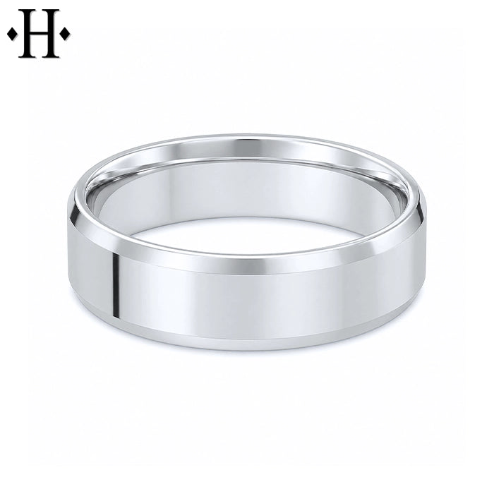 Classic Carved High Polish Ring 6mm